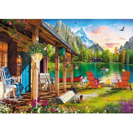 Trefl Puzzle 500 pièces : Cabane à la Montagne