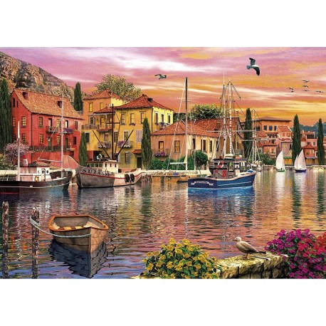 Gibsons Puzzle 2 x 500 pièces : Les voiles au coucher du soleil