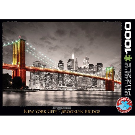 Eurographics Puzzle 1000 pièces : Pont de Brooklyn, New-York