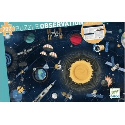 Djeco Puzzle Observation L'espace 200 pcs et livret