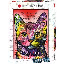 Heye Puzzle 1000 pièces : Cats 9 lives