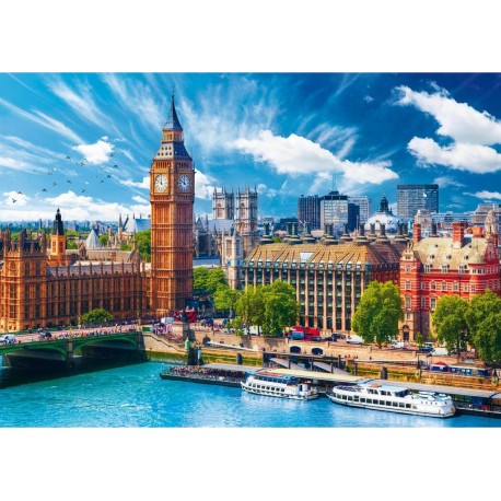 Trefl Puzzle 500 pièces : Journée ensoleillée à Londres