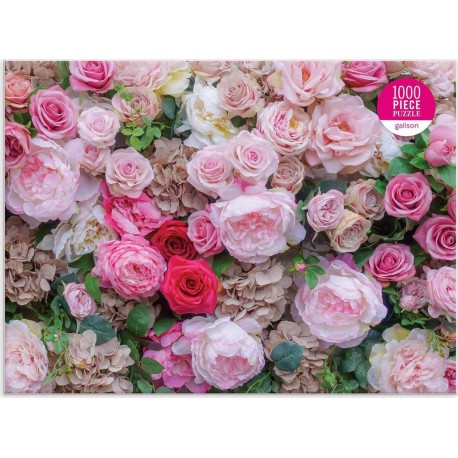 Puzzle 1000 pièces : Roses Anglaises