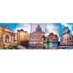 Trefl Puzzle 500 pièces panoramique : Voyage en Italie