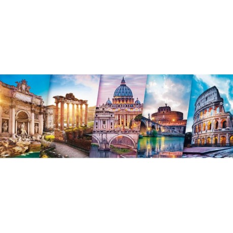 Trefl Puzzle 500 pièces panoramique : Voyage en Italie