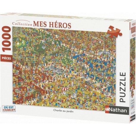 Nathan Puzzle n 1000 p charlie au jardin / où est charlie