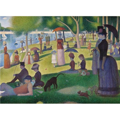 CLEMENTONI Puzzle 1000 pièces : A Sunday Afternoon on the Island of La Grande Jatte