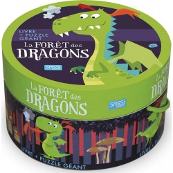 SASSI JUNIOR Puzzle géant & Livre La forêt des dragons Sassi Junior