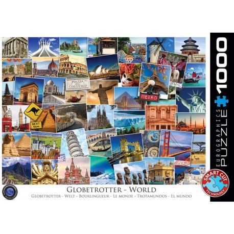 Eurographics Puzzle 1000 pièces : Globetrotter, Le monde