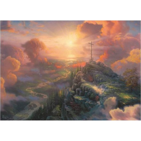 Schmidt Puzzle 1000 pièces : La croix Spirit, Thomas Kinkade