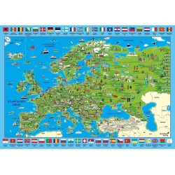 Schmidt Puzzle 500 pièces : Découvrir l'Europe