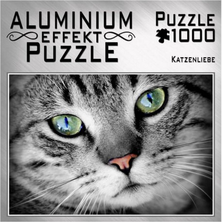 M.I.C. Puzzle 1000 pieces : Effet Aluminum : Amour de chat