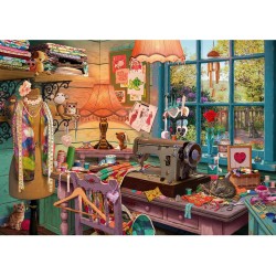 Schmidt Puzzle 1000 pièces : Puzzle secret : Atelier de couture