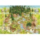 Heye Puzzle 1000 pièces Funky Zoo : Marino Degano, Black Forest Habitat