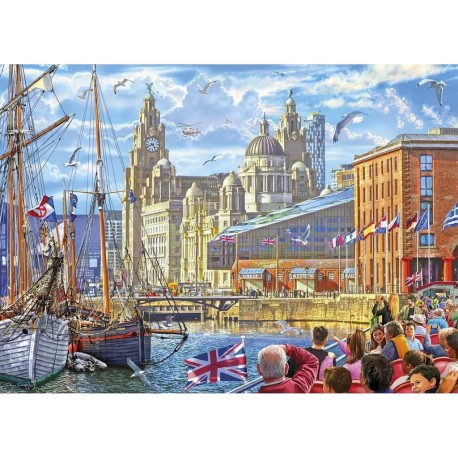 Gibsons Puzzle 1000 pièces : Albert Dock, Liverpool, Steve Crisp