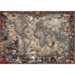 EDUCA Puzzle 2000 pièces : Carte des pirates