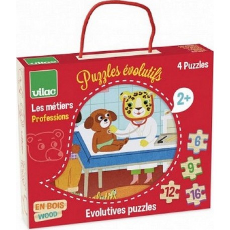 Vilac 4 puzzles evolutifs metiers