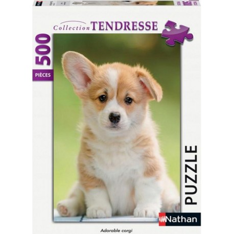 Nathan Puzzle 500 p adorable corgi