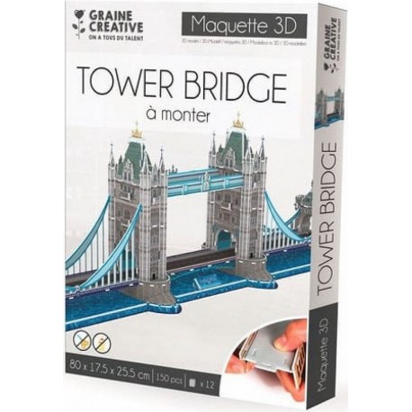 Graine créative puzzle maquette tower bridge bois