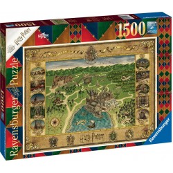 RAVENSBURGER Puzzle 1500 pièces La carte de Poudlard / Harry Potter