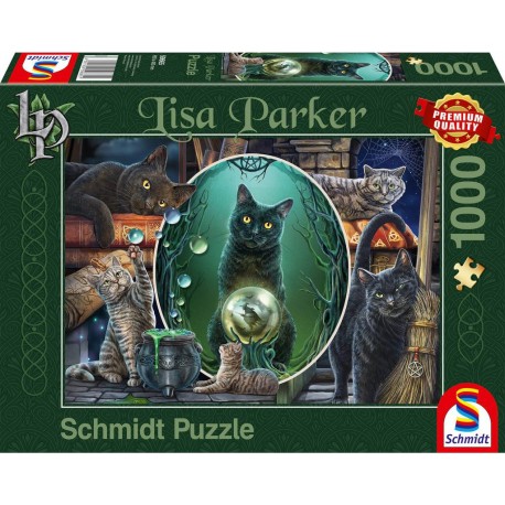 Schmidt Puzzle 1000 pièces : Chats magiques