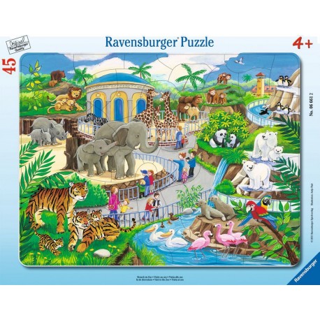 RAVENSBURGER Puzzle cadre 45 pièces Visite au zoo