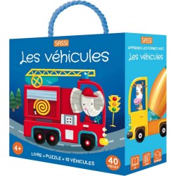 SASSI JUNIOR Puzzle & Livre Q-box Les véhicules Sassi Junior