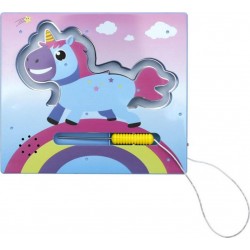 Paris Prix Jeu d'Adresse Enfant Fil Licorne 22cm Bleu & Rose