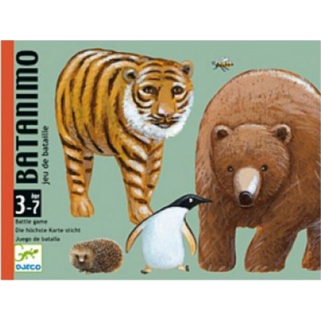 Djeco Jeu de bataille d'animaux Batanimo