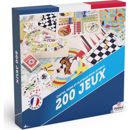 CARTAMUNDI Coffret de 200 jeux traditionnels