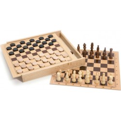 JeuJura Coffret d echecs et de dames