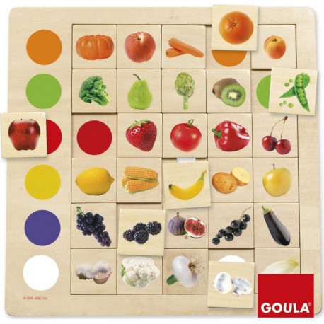 Goula Jeu éducatif Association couleurs-fruits