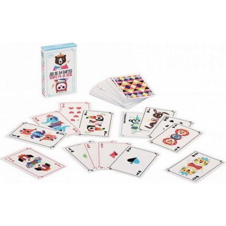 Vilac Jeu de 54 cartes figures classiques