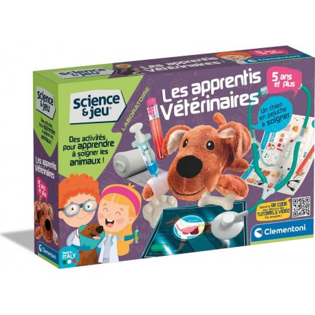 CLEMENTONI Kit science et jeu : Les apprentis vétérinaires