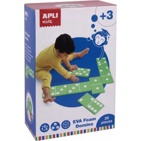 Apli Agipa Boite Domino Mousse Eva XXL 28 pièces