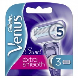 Gillette Venus Swirl Extra Smooth Lames de Rasoir pour Femme 3 Recharges (lot de 2 soit 6 recharges)