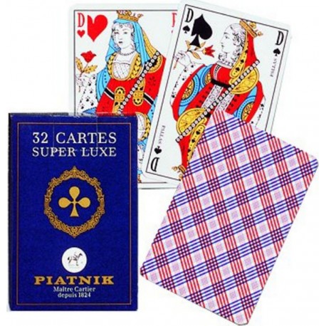 Piatnik Jeu de 32 cartes Cartes françaises : Super Luxe