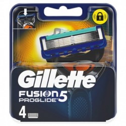 Gillette Fusion5 ProGlide 5 Power Lames de Rasoir pour Homme 4 Recharges