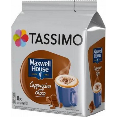 Tassimo Dosettes Maxwell House Cappucino choco x8 208g