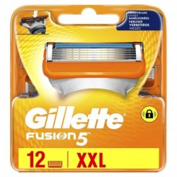 Gillette Fusion5 Lames de Rasoir Améliorées pour Homme 12 Recharges XXL