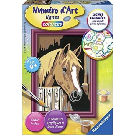 Ravensburger Numéro d'art - mini - Cheval dans son box