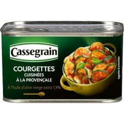 Cassegrain Courgettes Cuisinées à la Provençale à L’huile d’Olive 375g (lot de 5)