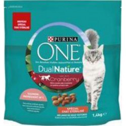 PURINA ONE ONE CHT CROQ.DUAL NAT/SMN 1,4Kg