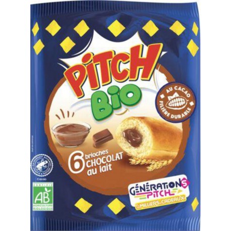 Pitch BIO Chocolat au Lait x6 232g