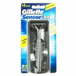 Gillette Sensor Excel Rasoir pour Homme + 1 Recharge (lot de 3)
