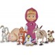 SMOBY Figurine Masha 12cm et ses petits animaux Masha et Michka