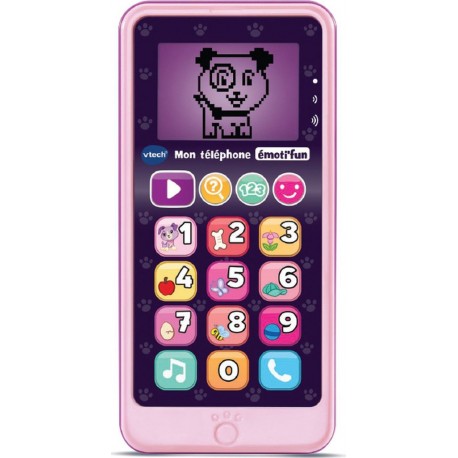 VTECH Téléphone Emoti'fun rose