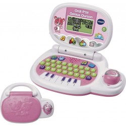 VTECH Ordi P'tit Genius ourson rose