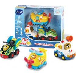 VTECH Coffret trio loisirs avion + quad + voiture de police Tut tut bolides