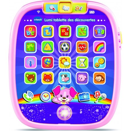 VTECH Tablette des découvertes rose Lumi